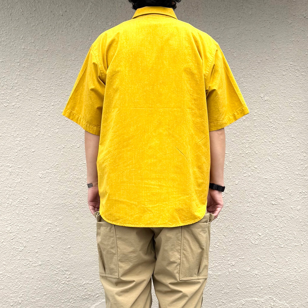 ENGINEERED GARMENTS WORKADAY : Spinnaker Shirt-Cotton Iridescent (Yellow)