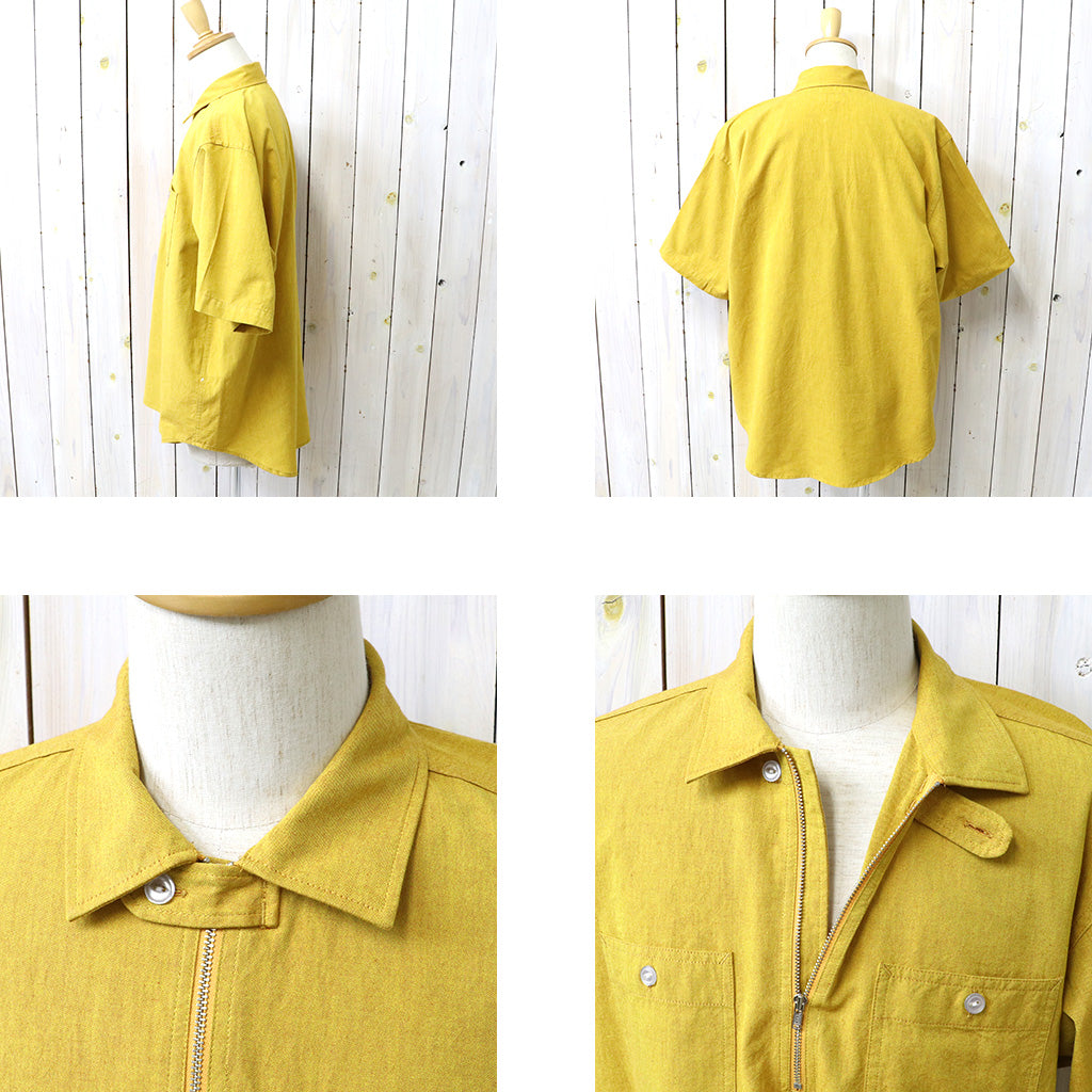 ENGINEERED GARMENTS WORKADAY : Spinnaker Shirt-Cotton Iridescent (Yellow)