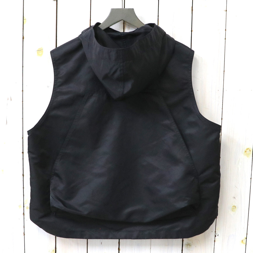 ENGINEERED GARMENTS WORKADAY : Hooded Vest-Flight Satin Nylon