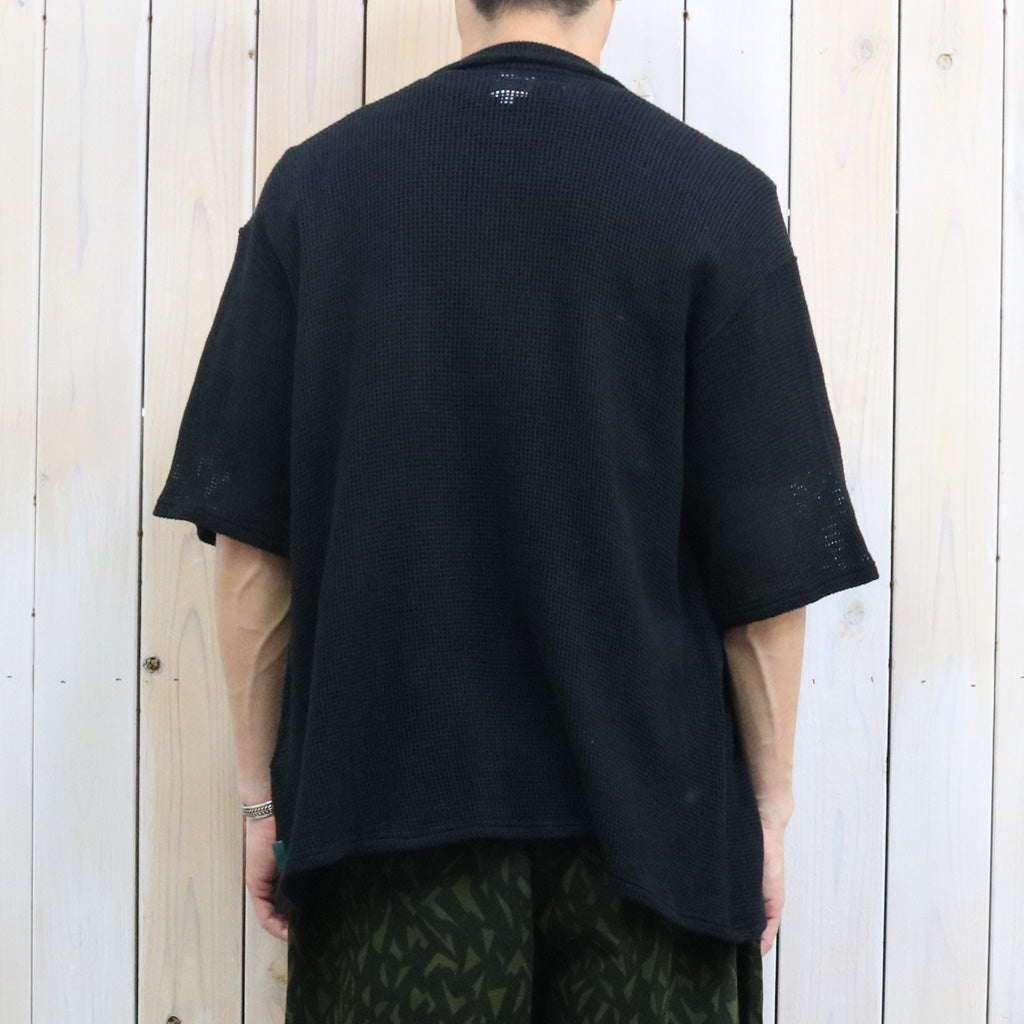 【SALE30%OFF】SOUTH2 WEST8 : S/S Open Collar Shirt-Cotton Mesh (Black)