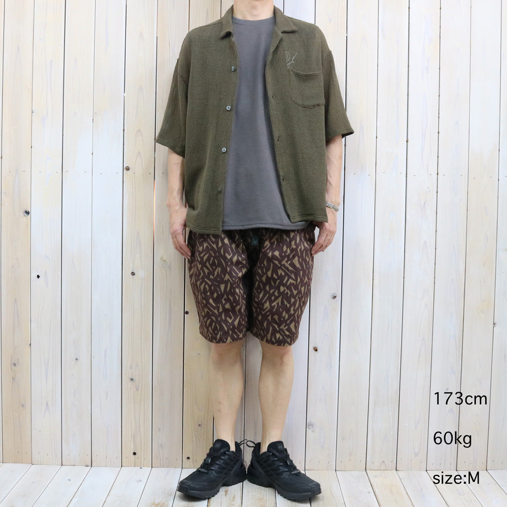【SALE30%OFF】SOUTH2 WEST8 : S/S Open Collar Shirt-Cotton Mesh (Olive)