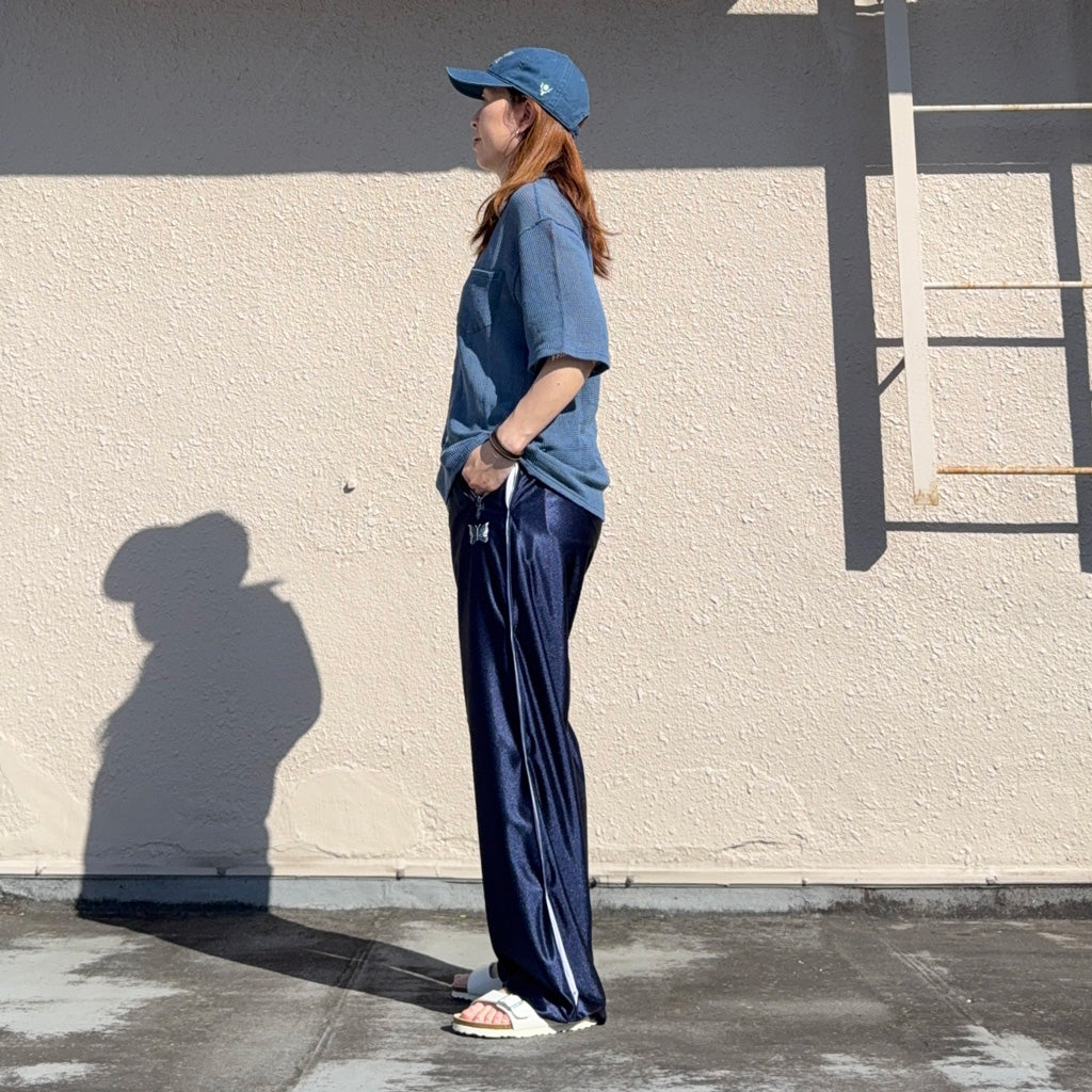 【SALE30%OFF】SOUTH2 WEST8 : S/S Open Collar Shirt-Cotton Mesh (Blue)