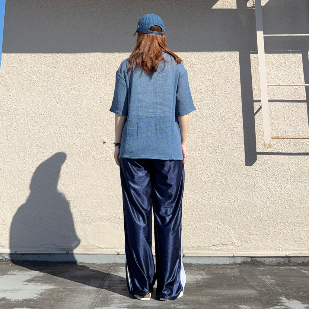 【SALE30%OFF】SOUTH2 WEST8 : S/S Open Collar Shirt-Cotton Mesh (Blue)