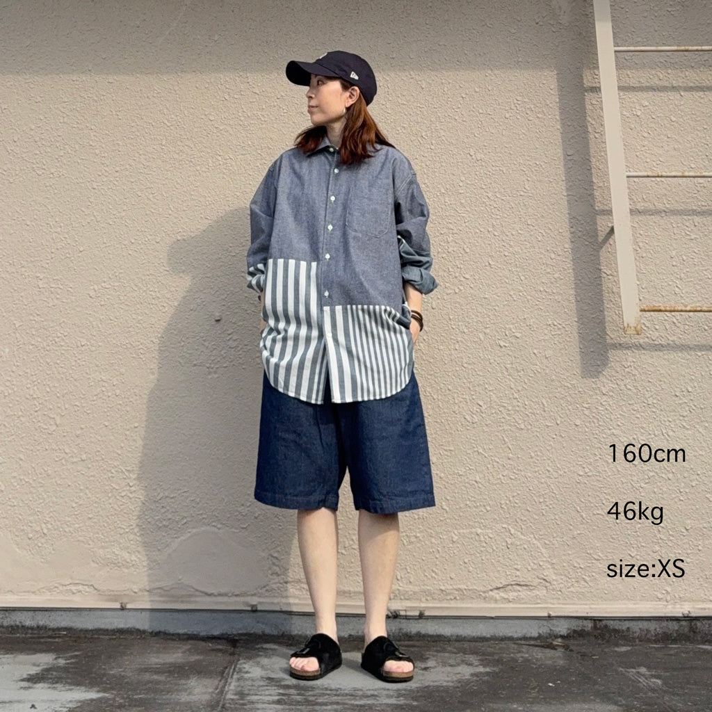 ENGINEERED GARMENTS WORKADAY : Ghurka Short-Industrial 8oz Denim