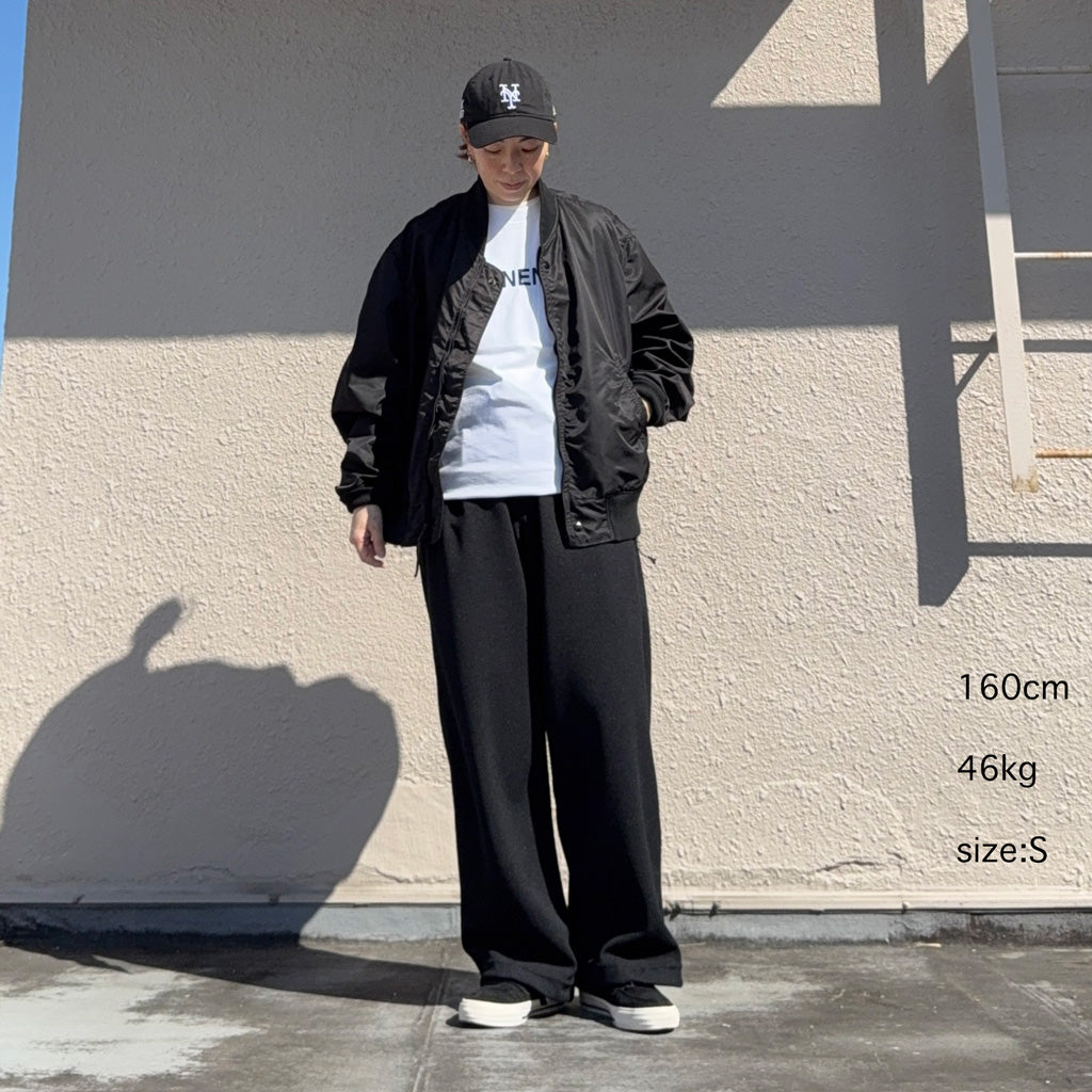 ENGINEERED GARMENTS WORKADAY : USNA Jacket-Flight Satin Nylon (Black)