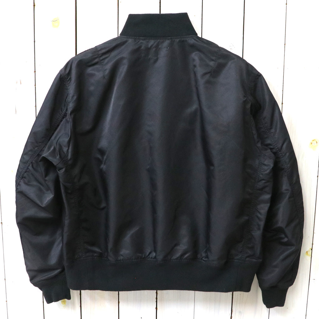 ENGINEERED GARMENTS WORKADAY : USNA Jacket-Flight Satin Nylon (Black)