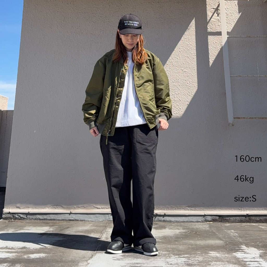 ENGINEERED GARMENTS WORKADAY : USNA Jacket-Flight Satin Nylon (Olive)