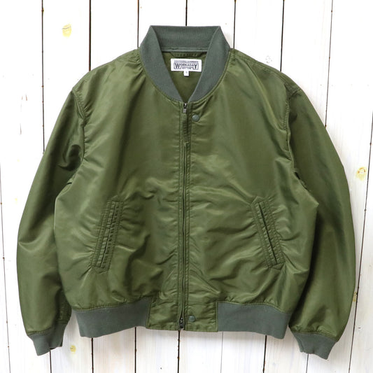 ENGINEERED GARMENTS WORKADAY : USNA Jacket-Flight Satin Nylon (Olive)