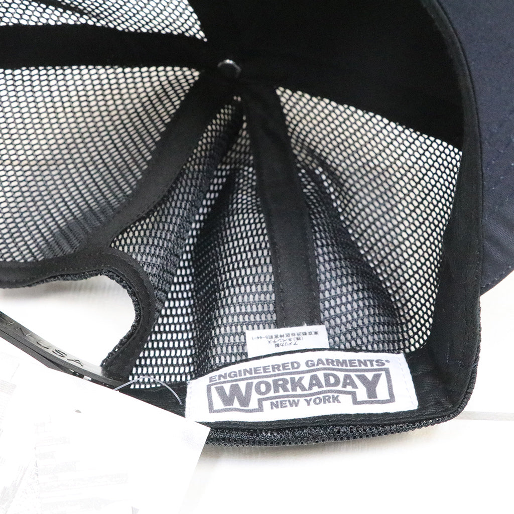 ENGINEERED GARMENTS WORKADAY : Trucker Mesh Cap-PC Poplin