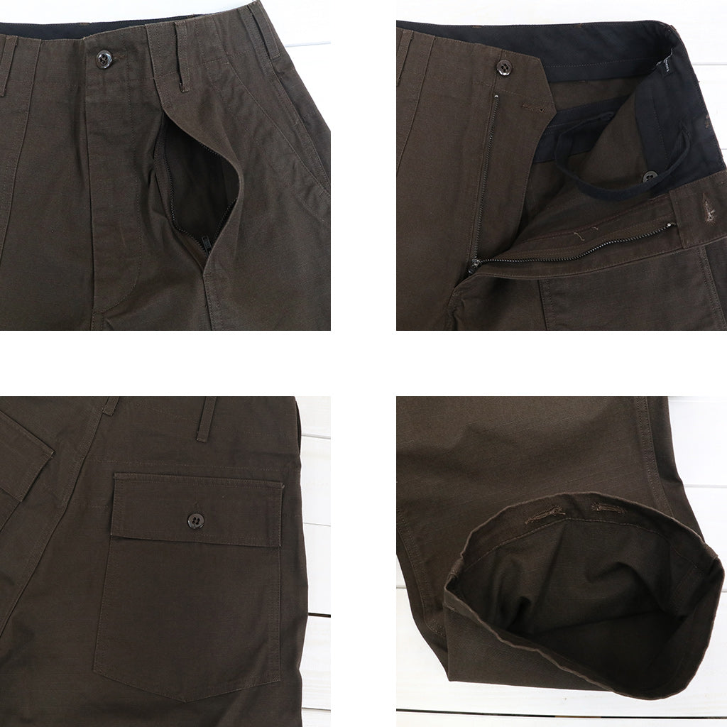 ENGINEERED GARMENTS : Fatigue Pant-Heavyweight Cotton Ripstop (Brown)