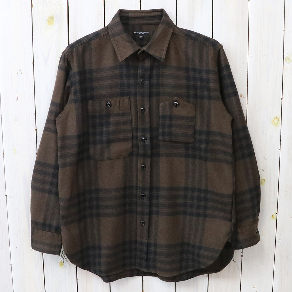 ENGINEERED GARMENTS : Work Shirt-Cotton Flannel Plaid
