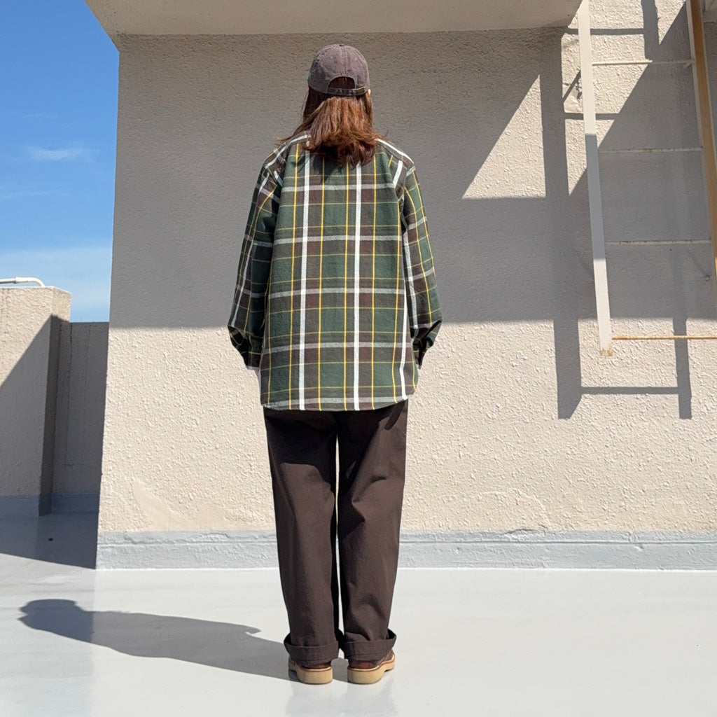 ENGINEERED GARMENTS : Work Shirt-Cotton Heavy Twill Plaid
