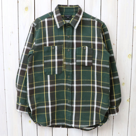 ENGINEERED GARMENTS : Work Shirt-Cotton Heavy Twill Plaid