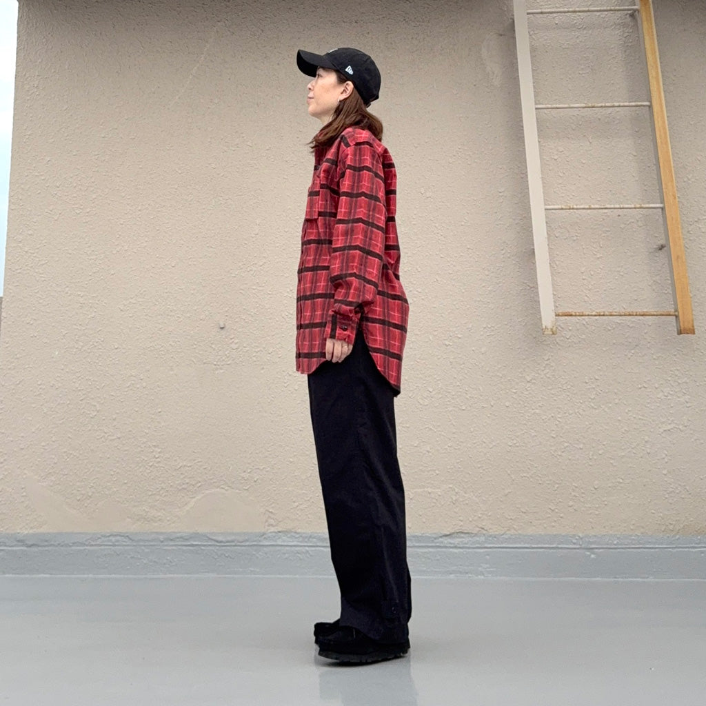 ENGINEERED GARMENTS : Work Shirt-Cotton Printed Plaid Flannel