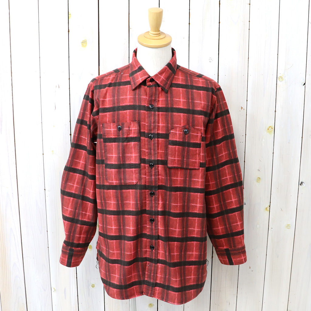 ENGINEERED GARMENTS : Work Shirt-Cotton Printed Plaid Flannel