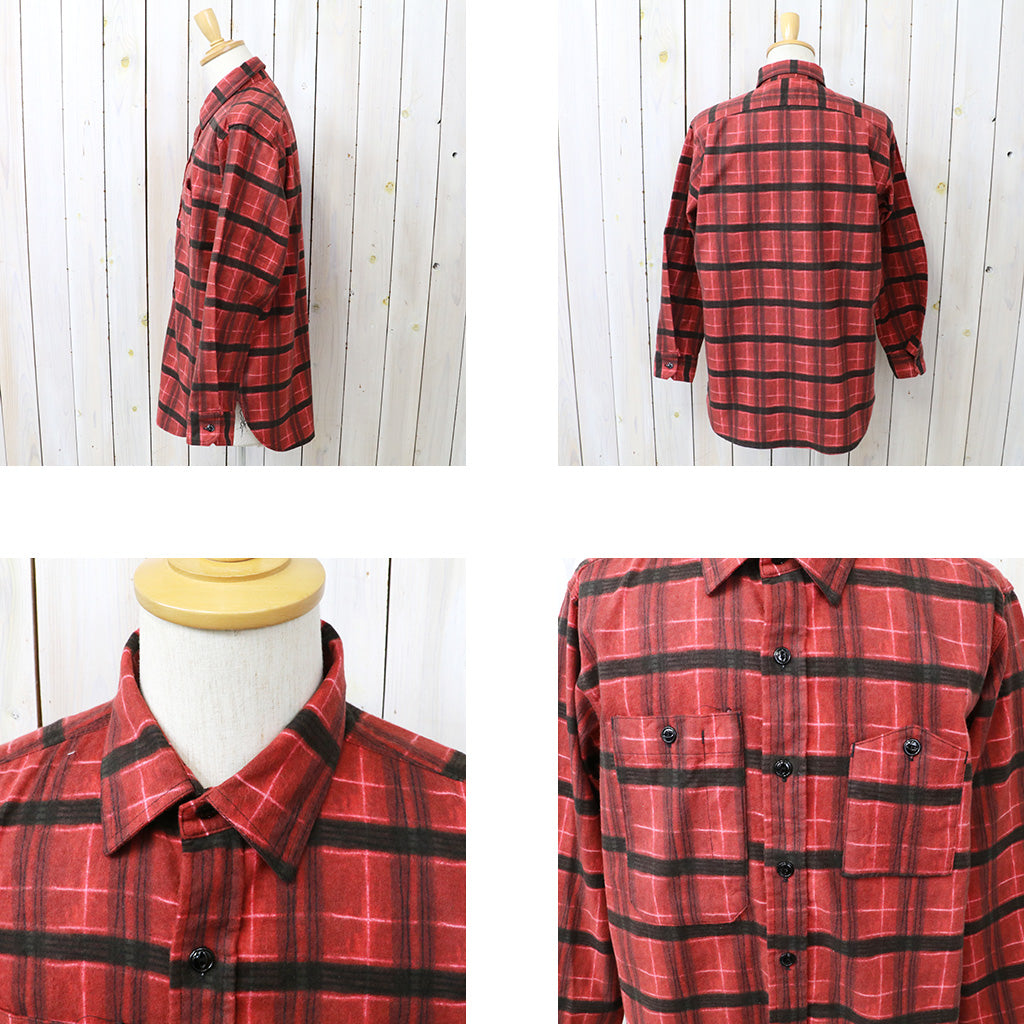 ENGINEERED GARMENTS : Work Shirt-Cotton Printed Plaid Flannel
