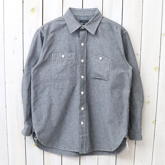 ENGINEERED GARMENTS : Work Shirt-Cotton Chambray (Grey)
