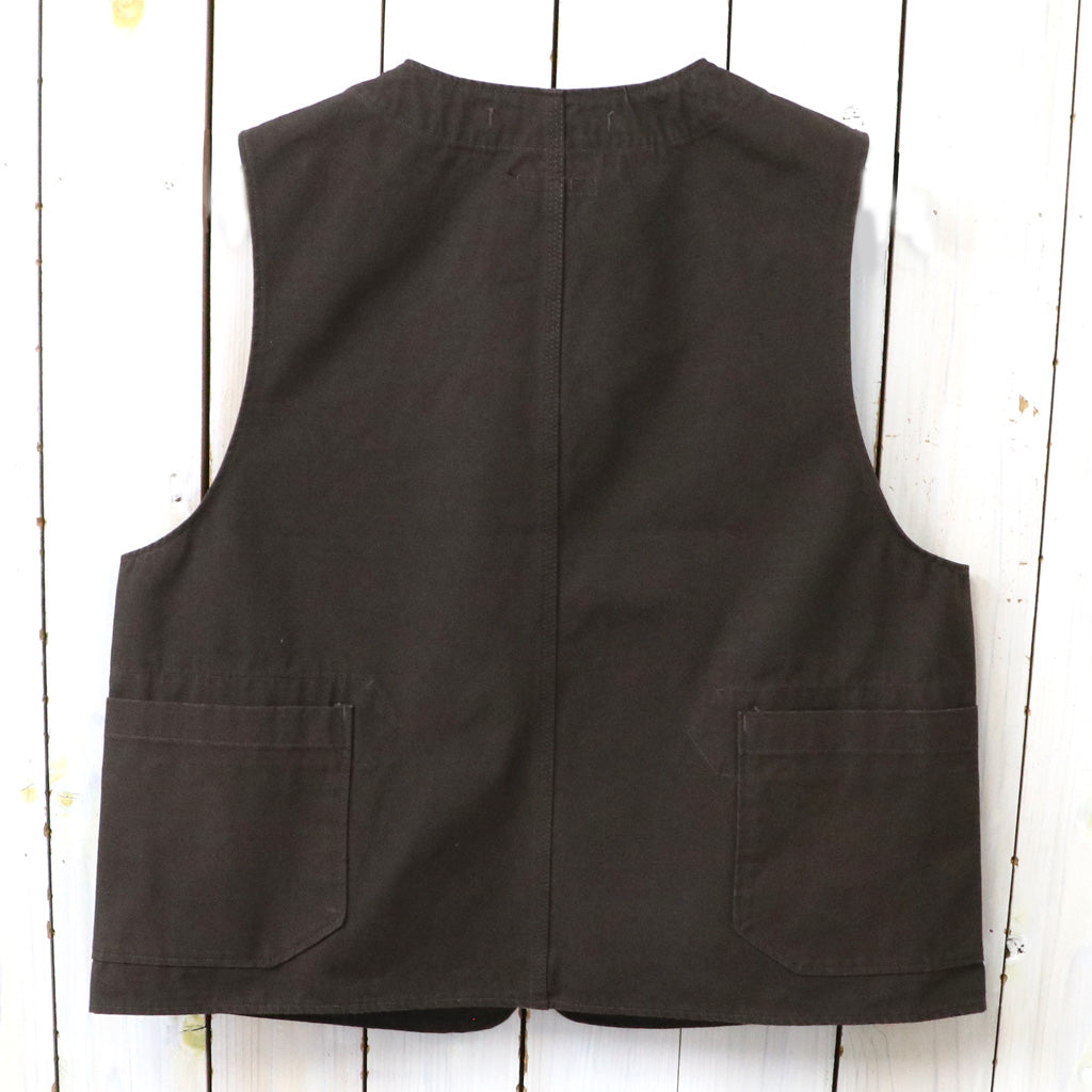 ENGINEERED GARMENTS : Upland Vest-Heavyweight Cotton Ripstop (Dk.Brown)