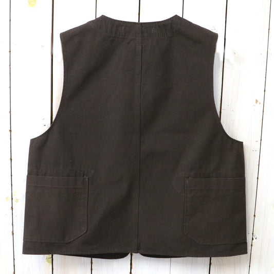 ENGINEERED GARMENTS : Upland Vest-Heavyweight Cotton Ripstop (Dk.Brown)