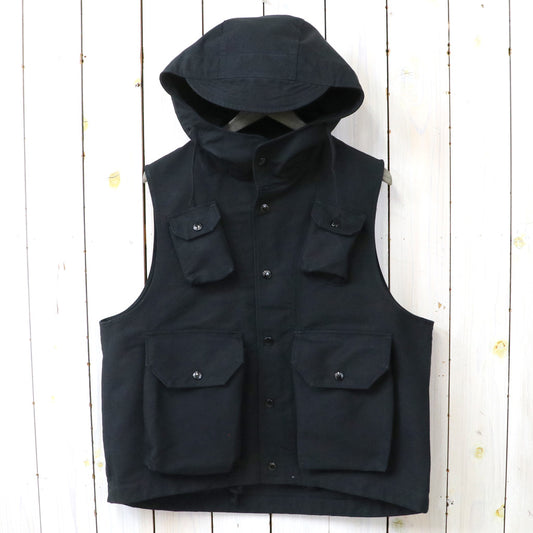 ENGINEERED GARMENTS : Field Vest-Cotton Double Cloth (Black)