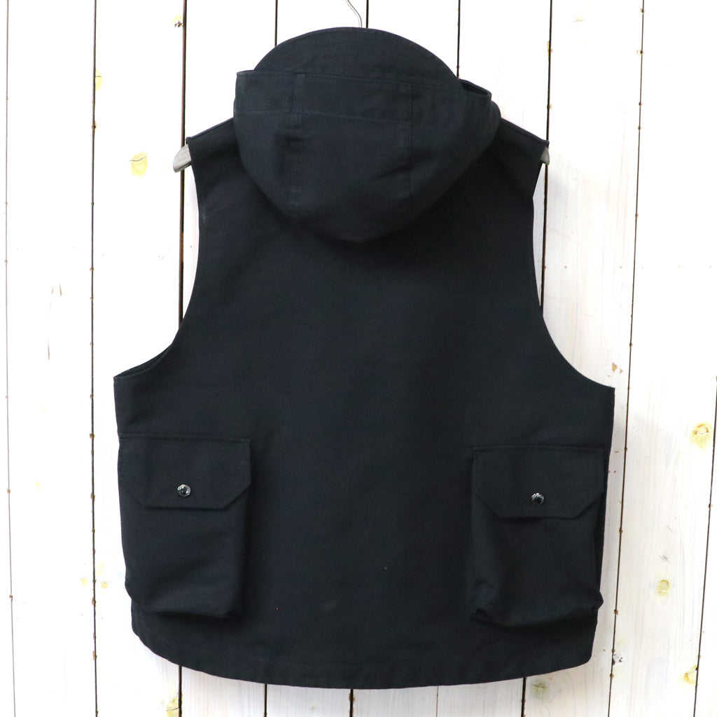 ENGINEERED GARMENTS : Field Vest-Cotton Double Cloth (Black)