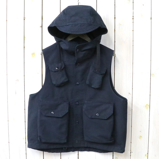 ENGINEERED GARMENTS : Field Vest-Cotton Double Cloth (Navy)