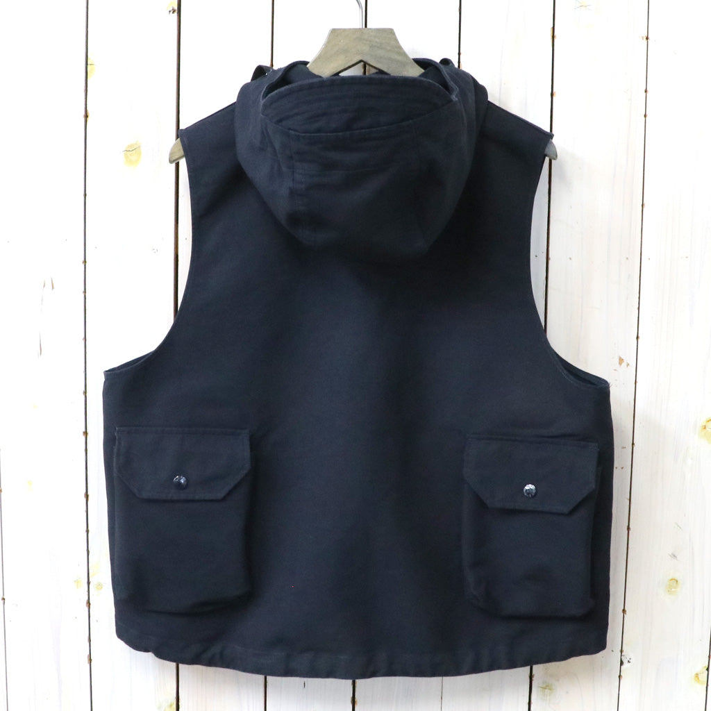 ENGINEERED GARMENTS : Field Vest-Cotton Double Cloth (Navy)