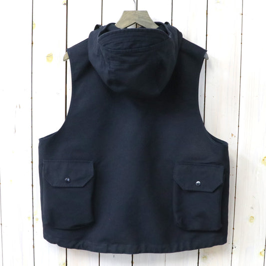 ENGINEERED GARMENTS : Field Vest-Cotton Double Cloth (Navy)