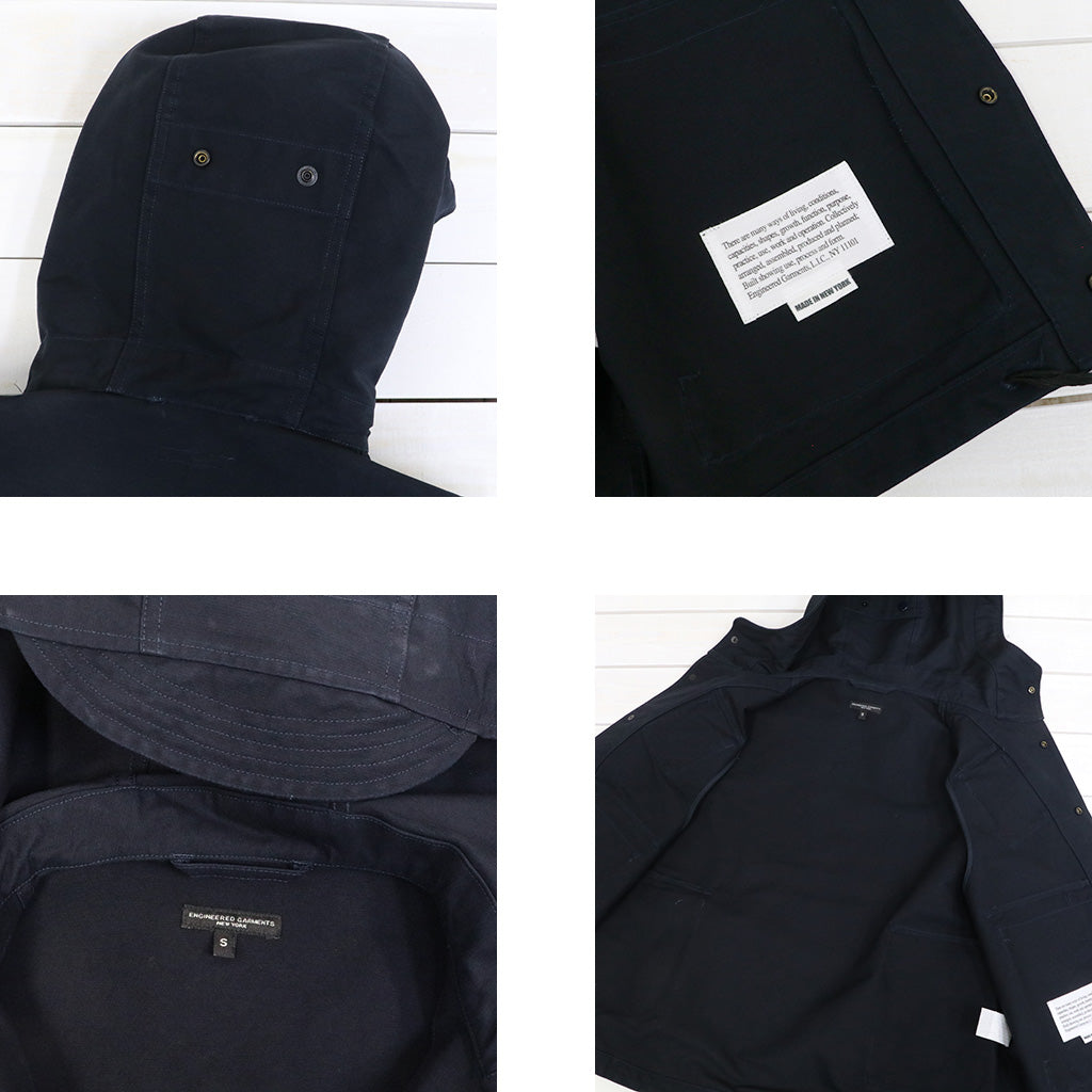 ENGINEERED GARMENTS : Field Vest-Cotton Double Cloth (Navy)