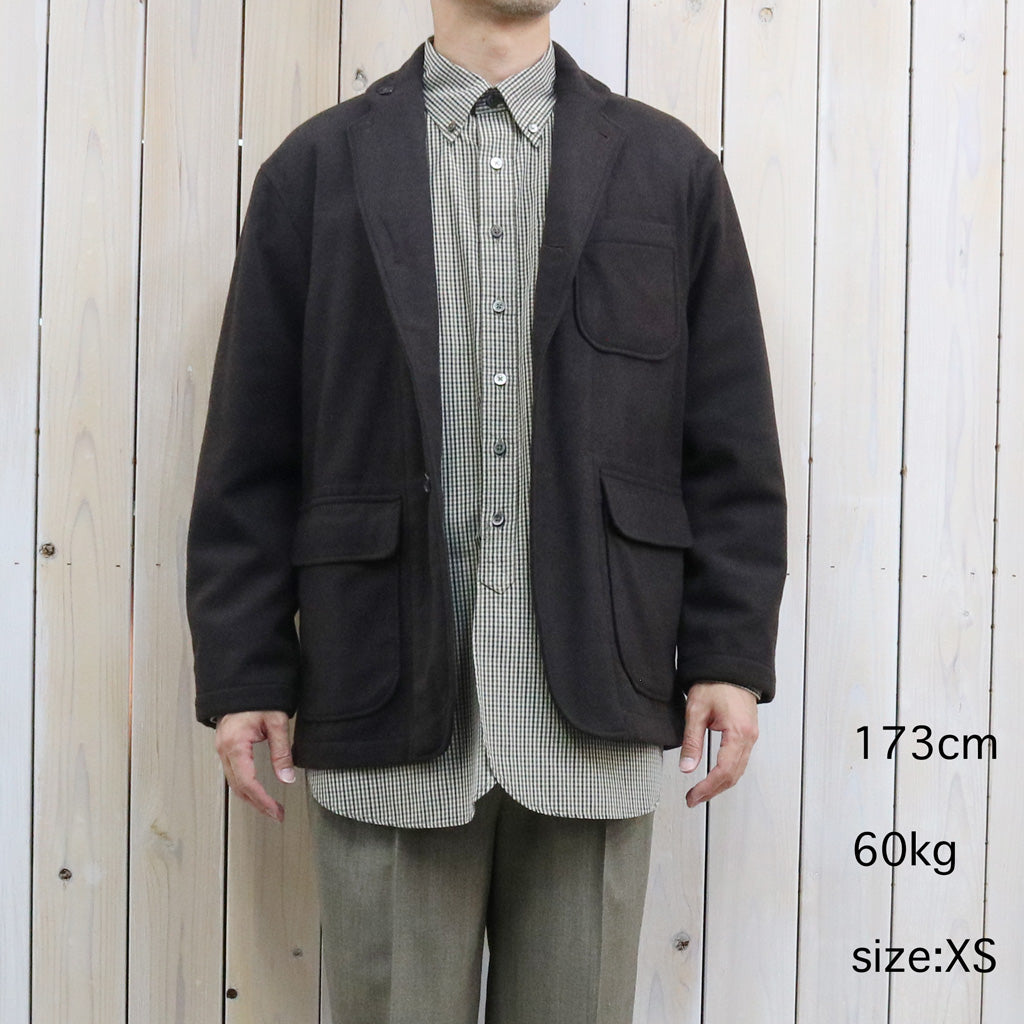 ENGINEERED GARMENTS : Loiter Jacket-Poly Wool Heavy Flannel (Dk.Brown)