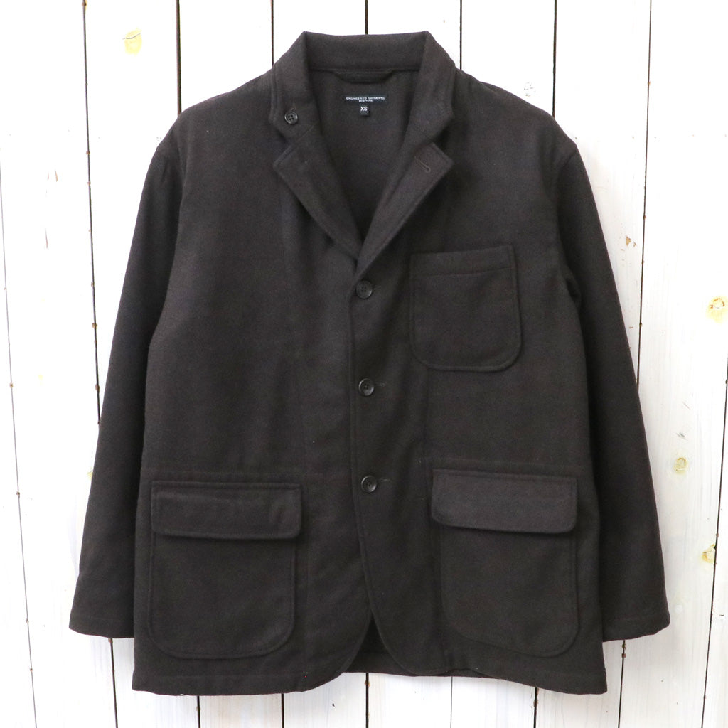 ENGINEERED GARMENTS : Loiter Jacket-Poly Wool Heavy Flannel (Dk.Brown)
