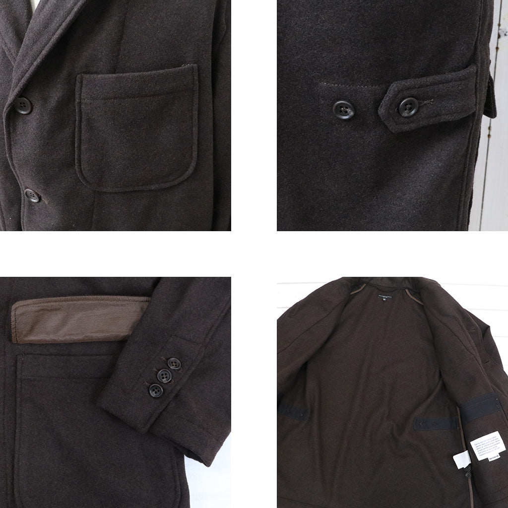 ENGINEERED GARMENTS : Loiter Jacket-Poly Wool Heavy Flannel (Dk.Brown)