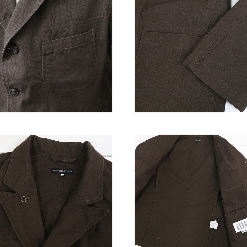 ENGINEERED GARMENTS : Bedford Jacket-Heavyweight Cotton Ripstop (Dk.Brown)