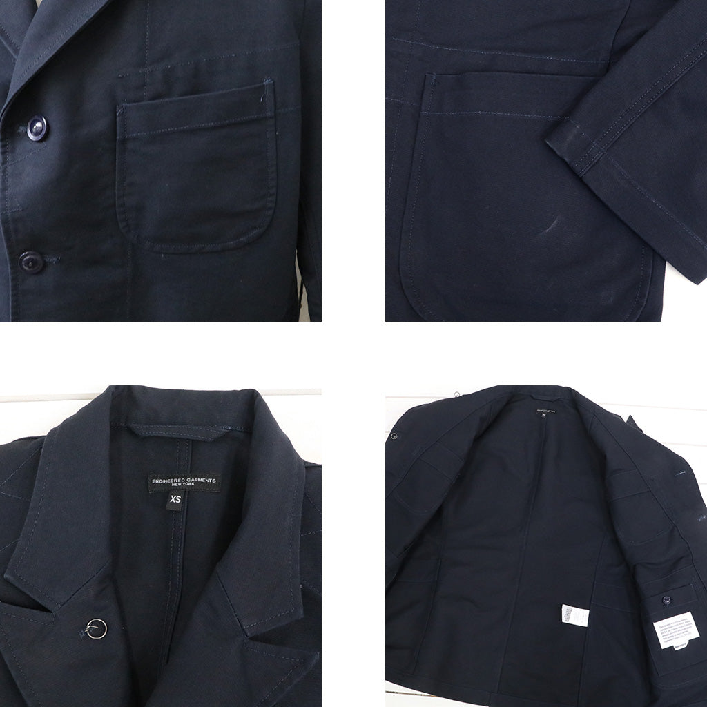 ENGINEERED GARMENTS : Bedford Jacket-Cotton Double Cloth (Navy)