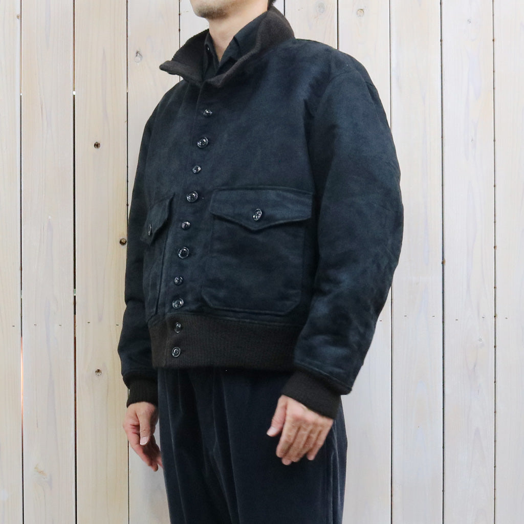 ENGINEERED GARMENTS : A-1 Jacket-Polyester Fake Suede (Black)