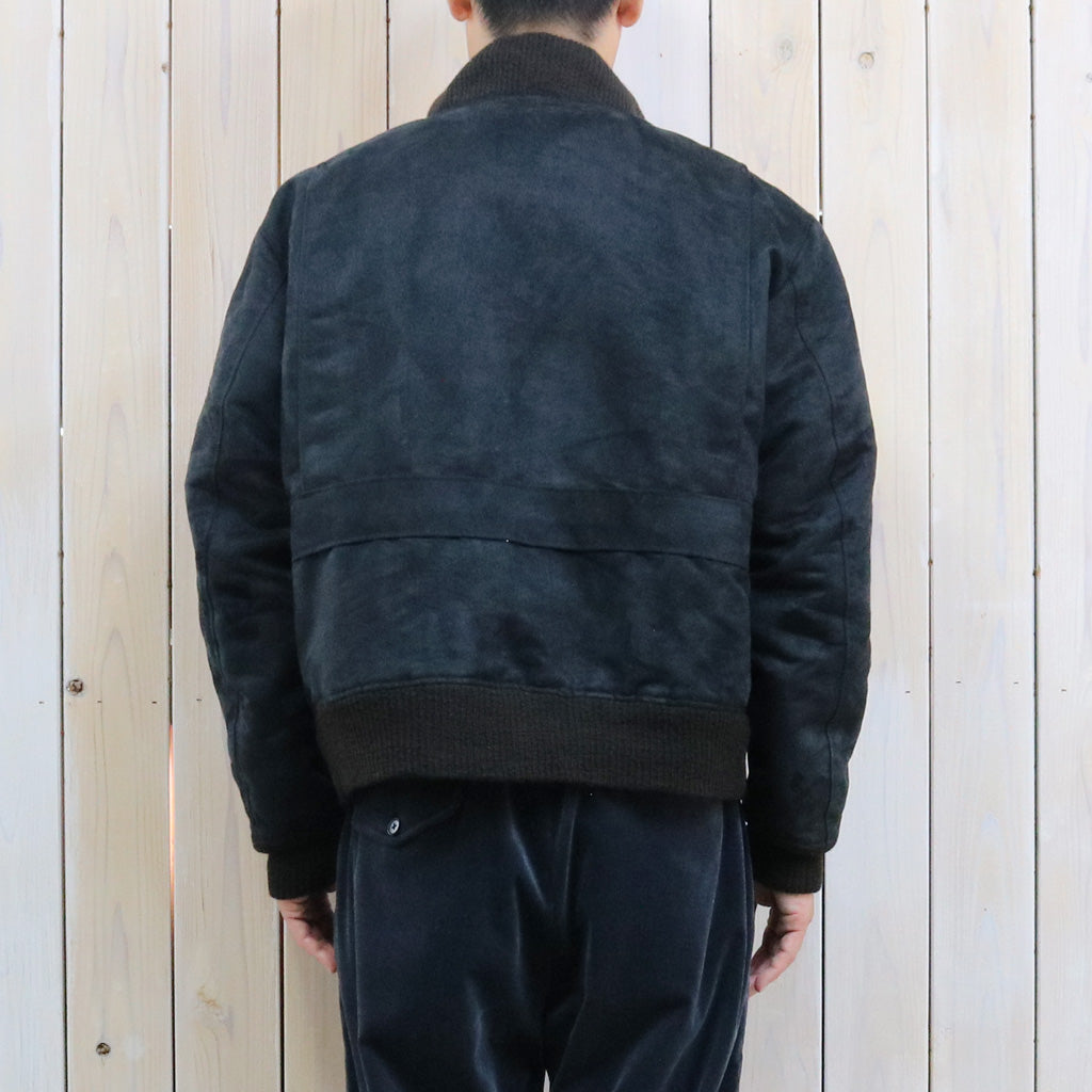 ENGINEERED GARMENTS : A-1 Jacket-Polyester Fake Suede (Black)