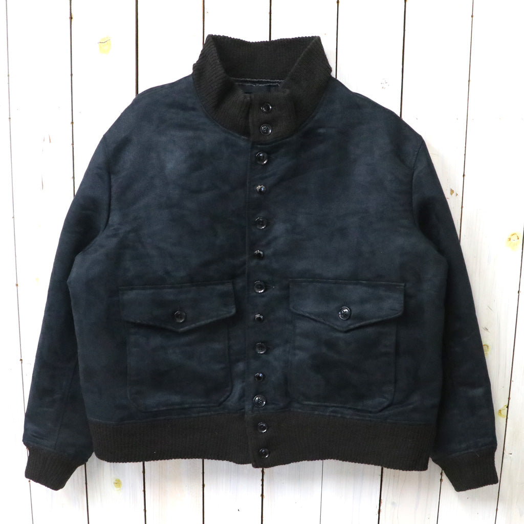 ENGINEERED GARMENTS : A-1 Jacket-Polyester Fake Suede (Black)