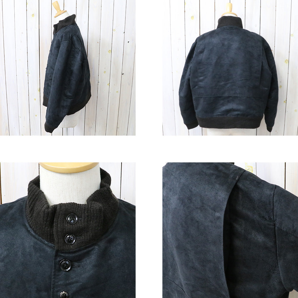 ENGINEERED GARMENTS : A-1 Jacket-Polyester Fake Suede (Black)