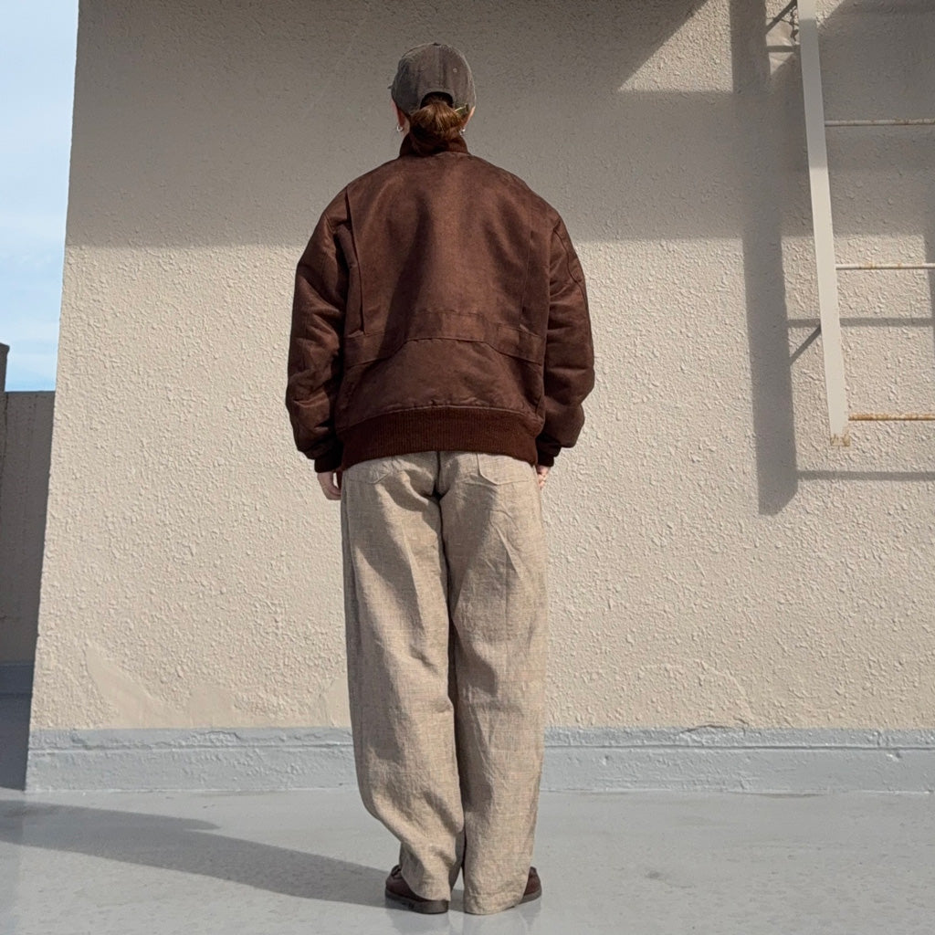 ENGINEERED GARMENTS : A-1 Jacket-Polyester Fake Suede (Brown)