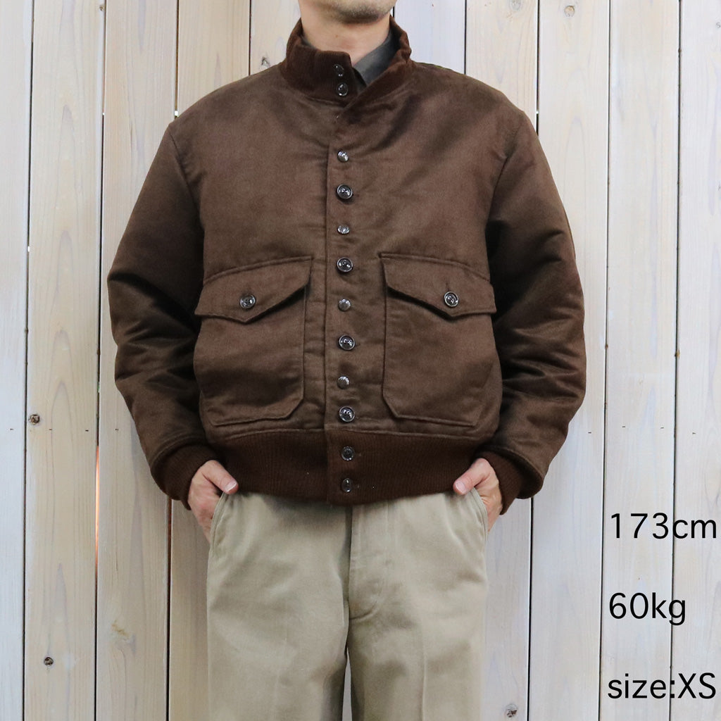 ENGINEERED GARMENTS : A-1 Jacket-Polyester Fake Suede (Brown)