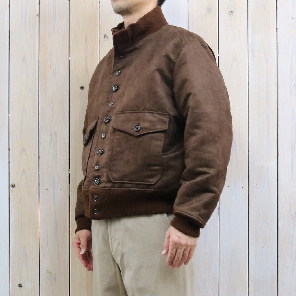 ENGINEERED GARMENTS : A-1 Jacket-Polyester Fake Suede (Brown)