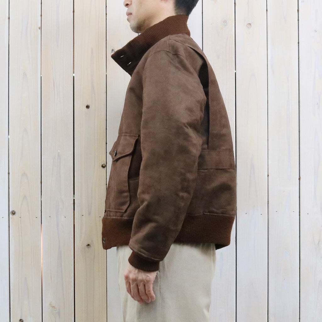 ENGINEERED GARMENTS : A-1 Jacket-Polyester Fake Suede (Brown)
