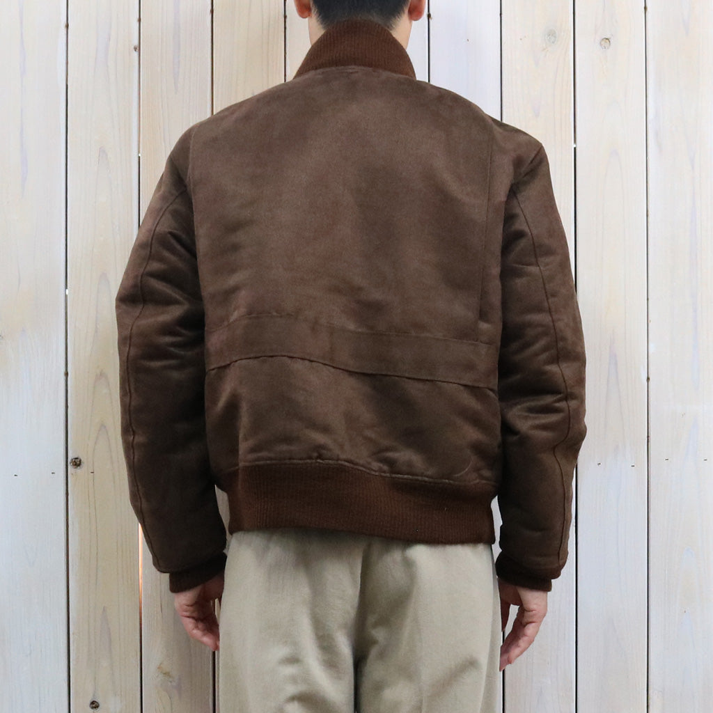 ENGINEERED GARMENTS : A-1 Jacket-Polyester Fake Suede (Brown)
