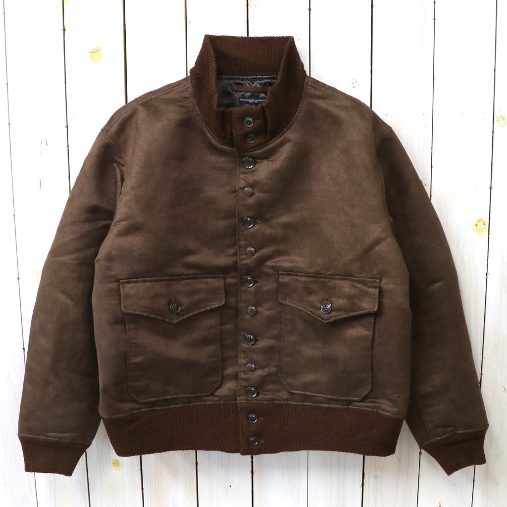 ENGINEERED GARMENTS : A-1 Jacket-Polyester Fake Suede (Brown)