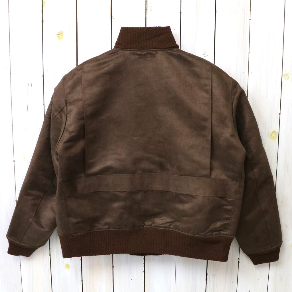 ENGINEERED GARMENTS : A-1 Jacket-Polyester Fake Suede (Brown)