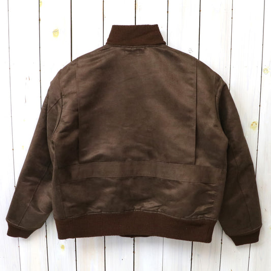 ENGINEERED GARMENTS : A-1 Jacket-Polyester Fake Suede (Brown)