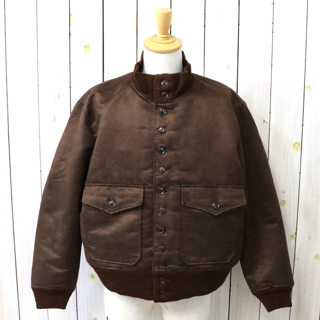 ENGINEERED GARMENTS : A-1 Jacket-Polyester Fake Suede (Brown)