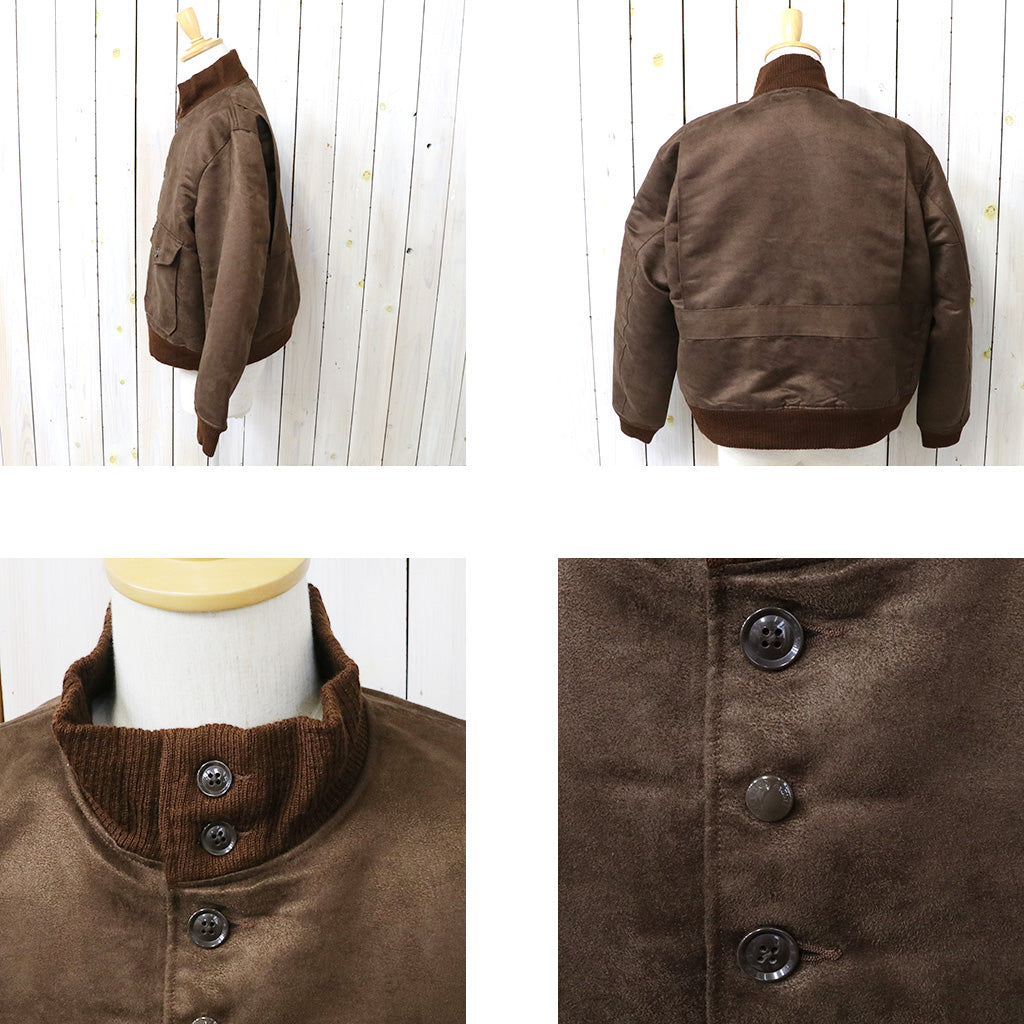 ENGINEERED GARMENTS : A-1 Jacket-Polyester Fake Suede (Brown)