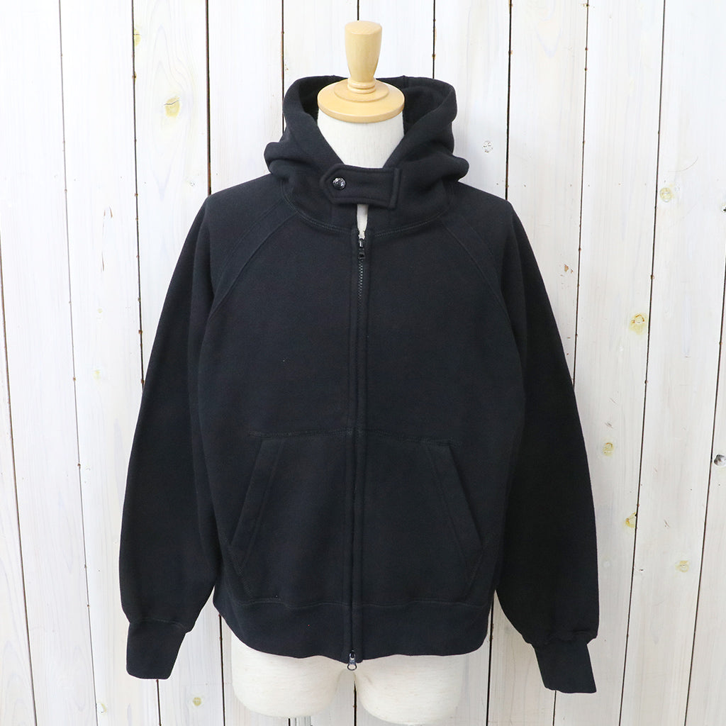 ENGINEERED GARMENTS : Zip Up Hoodie-12oz Cotton Fleece (Black)