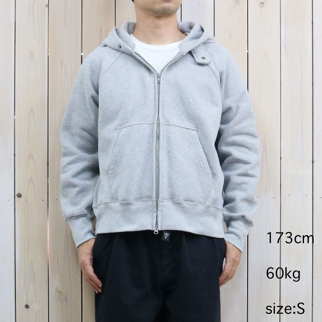 ENGINEERED GARMENTS : Zip Up Hoodie-12oz Cotton Fleece (H.Grey)